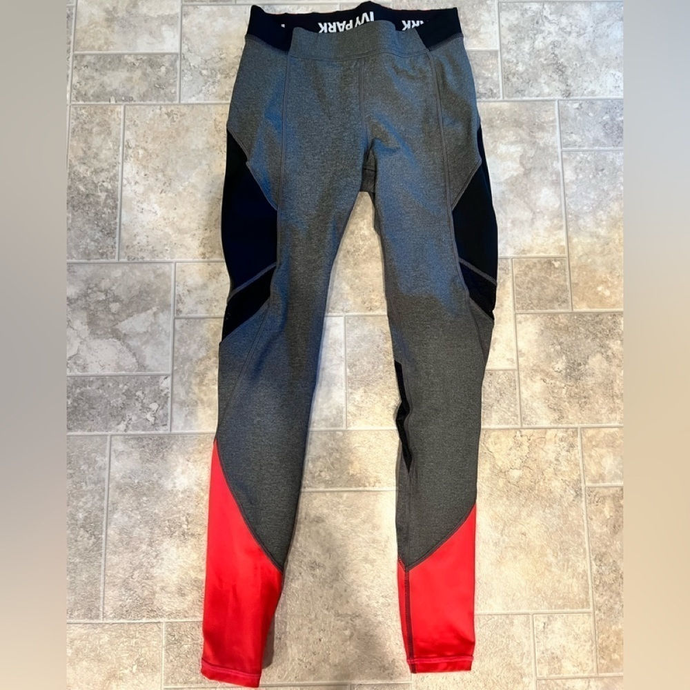 Red grey black Ivy Park‎ leggings S Small
